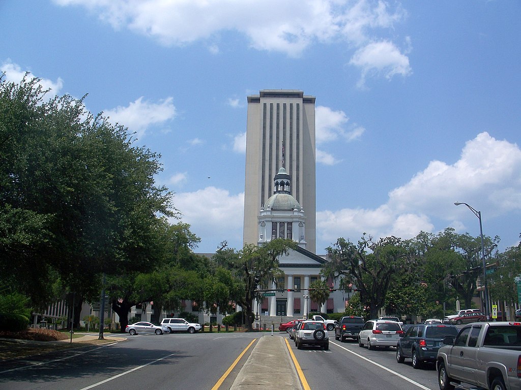Florida old and new capitol in Tallahassee