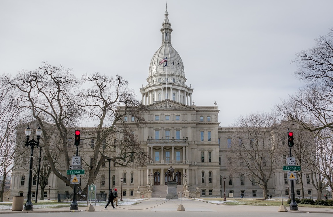 Michigan state capitol in Lansing