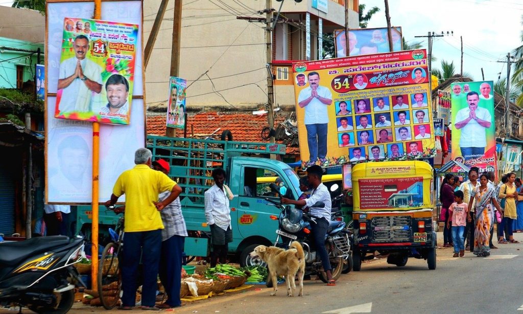 Election posters in India