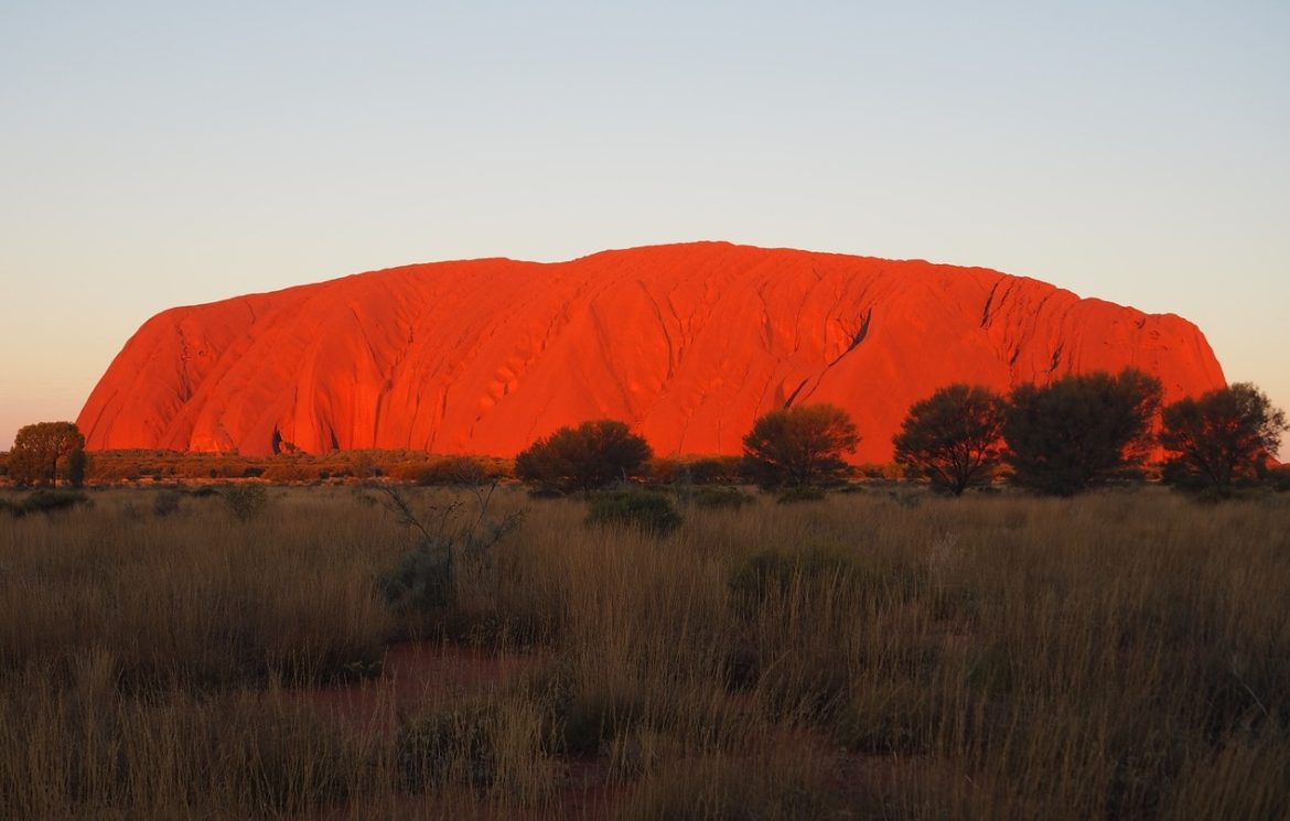 Sunset in Uluru