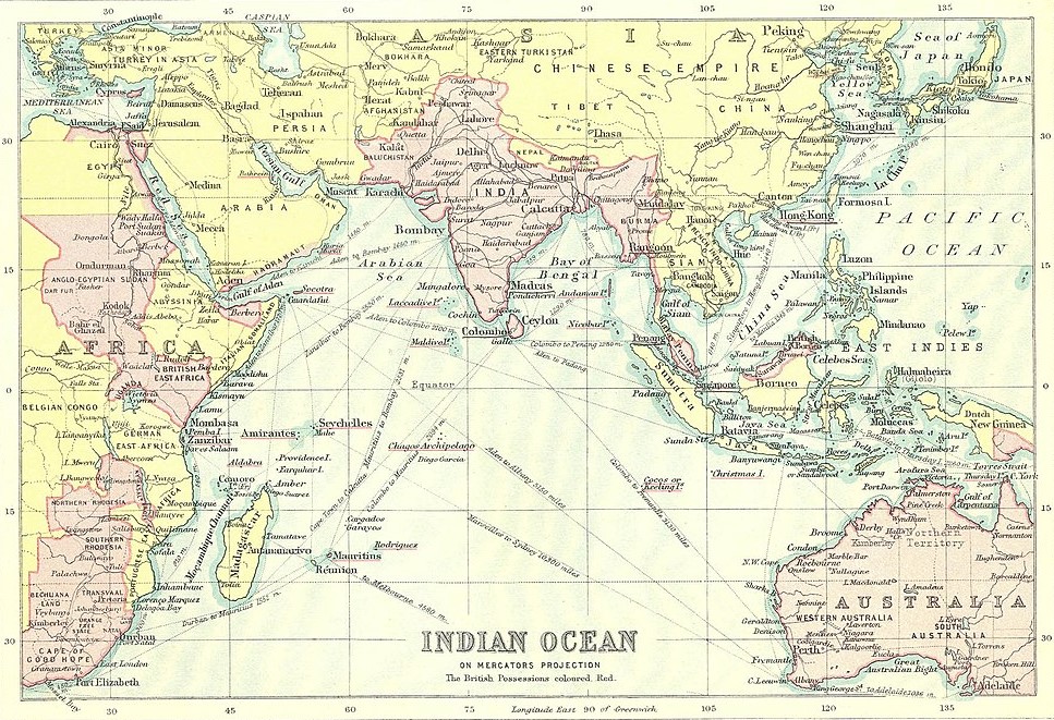Indian Ocean in 1912
