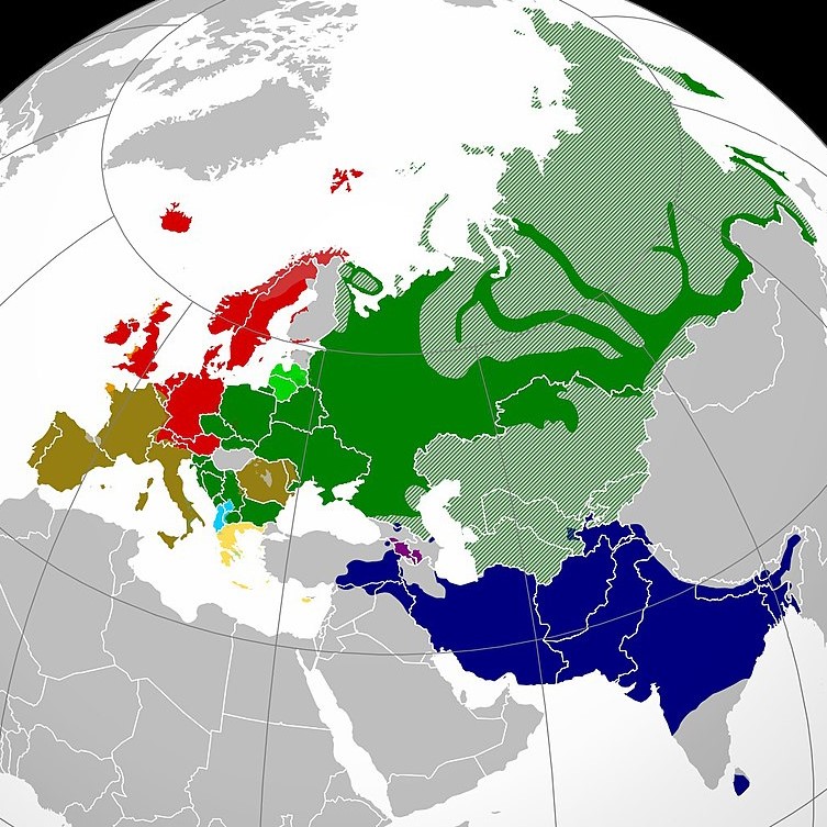 Indo-European Languages map