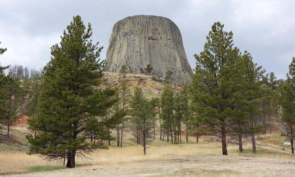 Devils Tower, an intrusive igneous rock formation