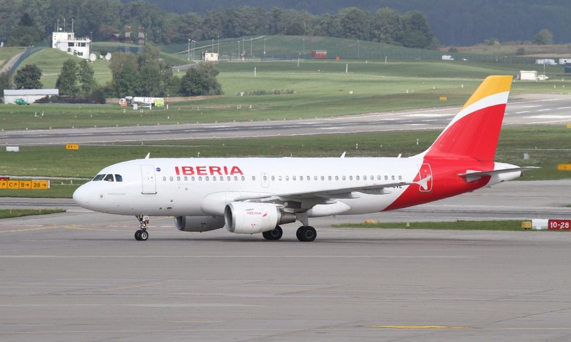 a plane of Iberia Airlines
